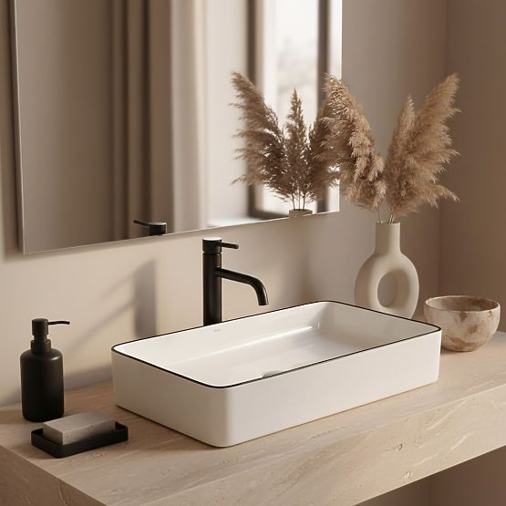 Lavabo intemporel Denis Black Edge