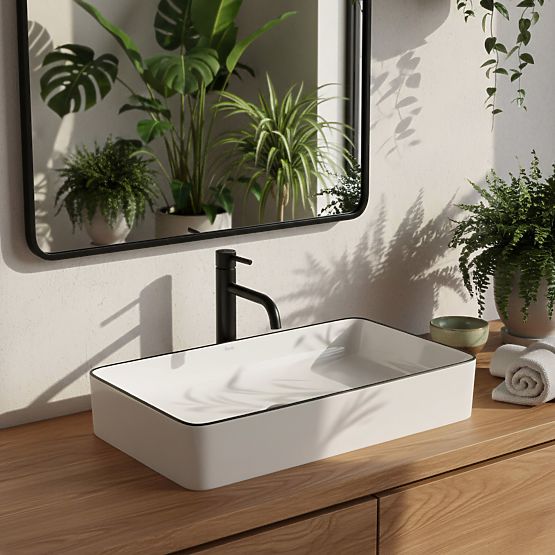 Lavabo intemporel Denis Black Edge