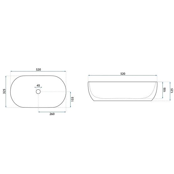 Lavabo intemporel Rea Amelia 52