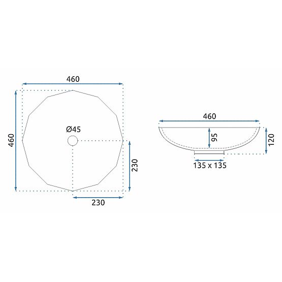 Lavabo intemporel REA ARCTIC BLACK