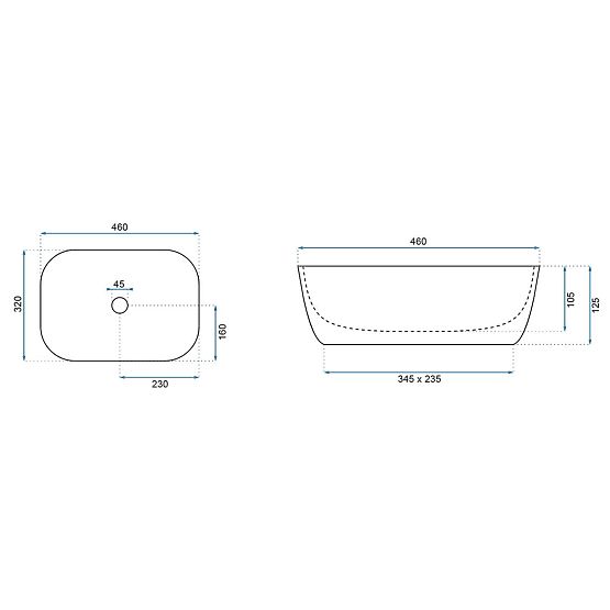 Lavabo intemporel Rea Belinda Aiax Shiny