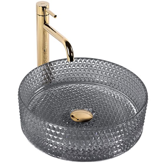 Lavabo intemporel Rea Cristal 35 Noir