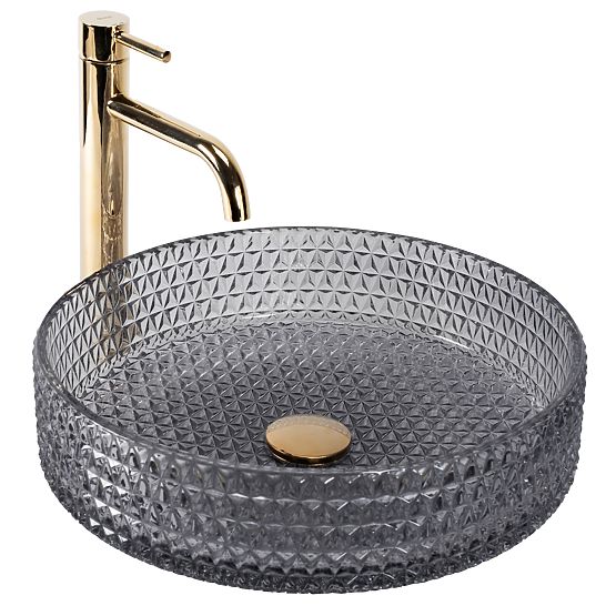 Lavabo intemporel Rea Cristal Grey 39