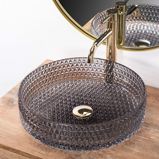 Lavabo intemporel Rea Cristal Grey 39