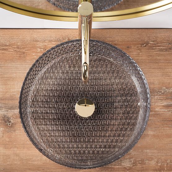 Lavabo intemporel Rea Cristal Grey 39