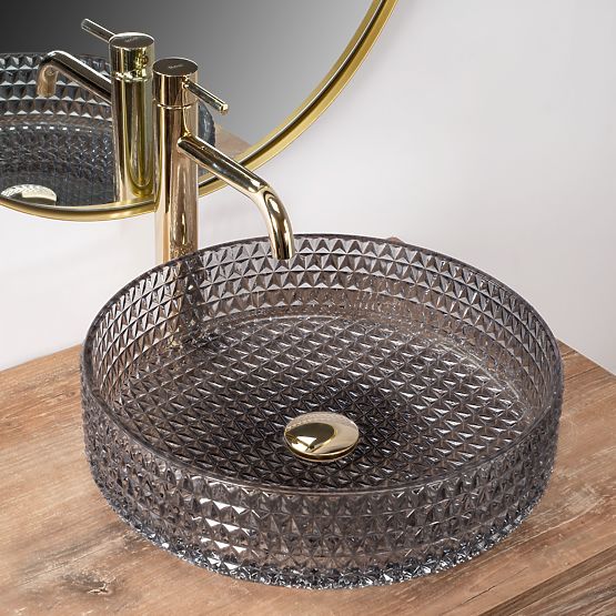 Lavabo intemporel Rea Cristal Grey 39