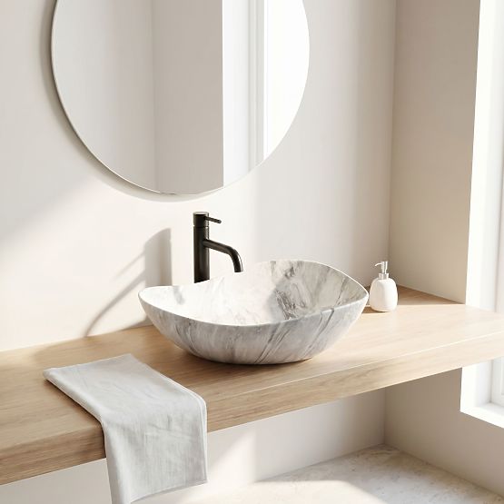 Lavabo intemporel Rea Dora Stone