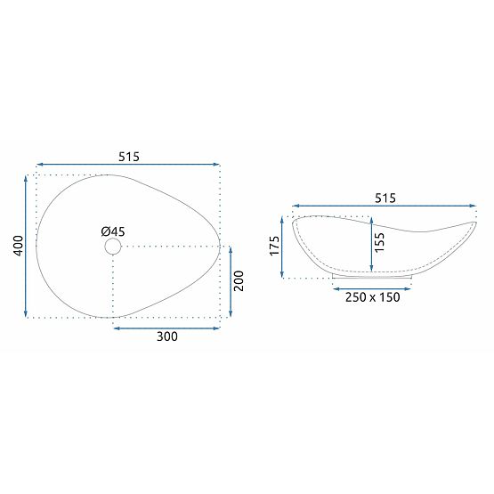 Lavabo intemporel Rea Dora Stone