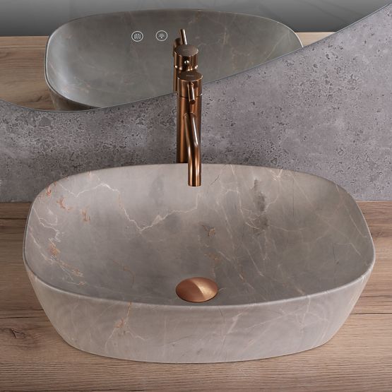 Lavabo intemporel Rea Freja Beige