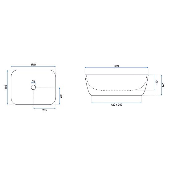 Lavabo intemporel Rea Freja Beige