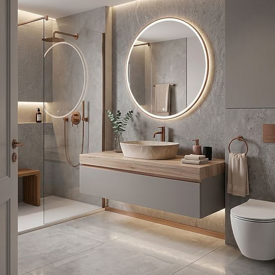 Lavabo intemporel Rea Freja Beige
