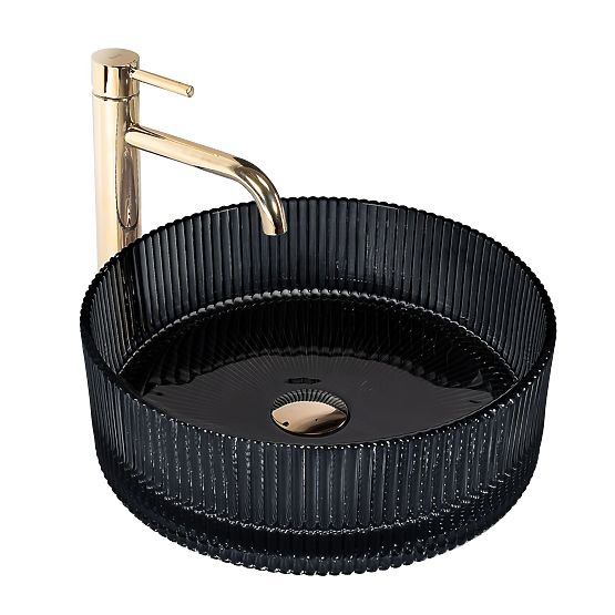 Lavabo intemporel Rea Ingrid 36 Noir
