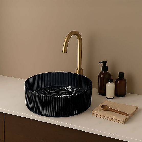 Lavabo intemporel Rea Ingrid 36 Noir