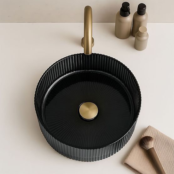 Lavabo intemporel Rea Ingrid 36 Noir