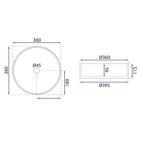 Lavabo intemporel Rea Ingrid 36 Noir