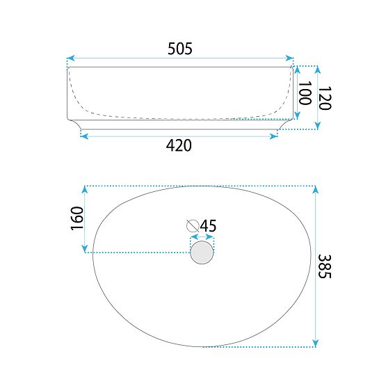 Lavabo intemporel Rea Joana 50