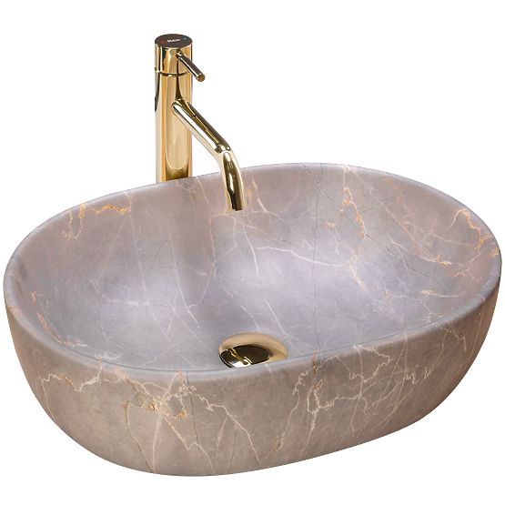 Lavabo intemporel Rea Lara Beige