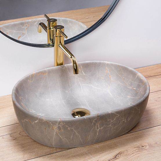 Lavabo intemporel Rea Lara Beige