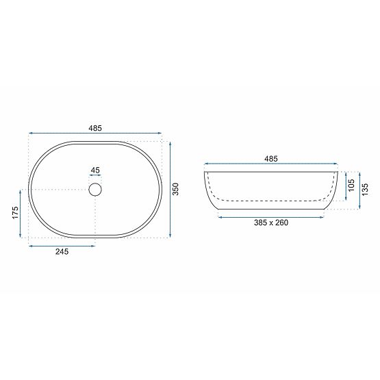 Lavabo intemporel Rea Lara Beige