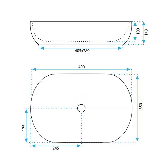 Lavabo intemporel Rea Lisa Beige Brillant