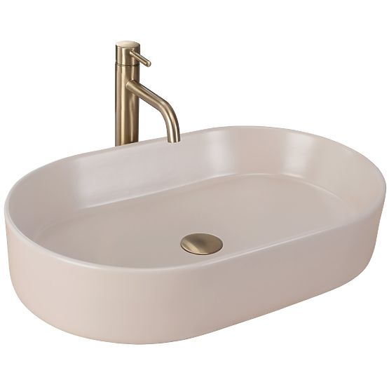 Lavabo intemporel Rea NADIA 60 BEIGE MATT
