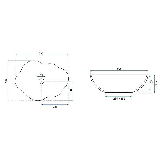Lavabo intemporel Rea Pearl Akoya