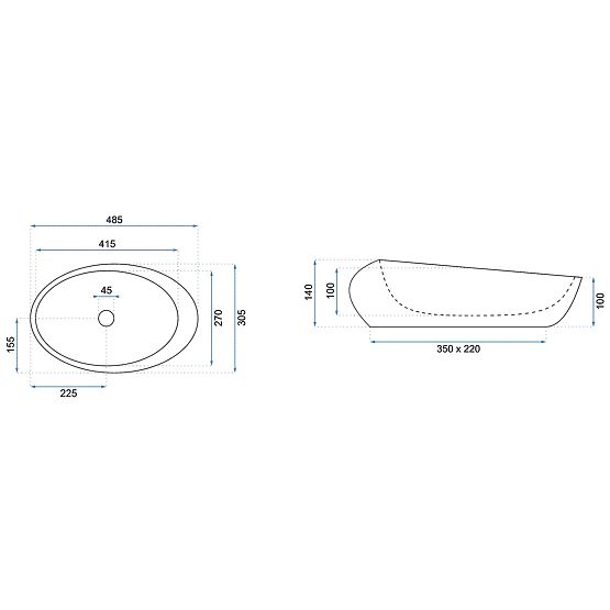Lavabo intemporel Rea Roxy C Stone L.GREY
