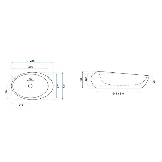 Lavabo intemporel Rea Roxy C Stone L.GREY