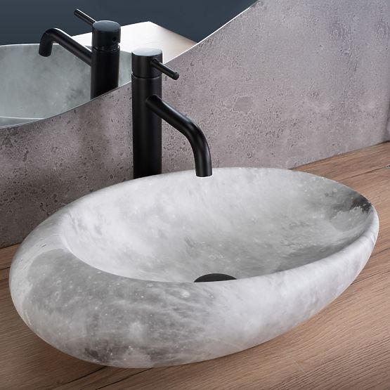 Lavabo intemporel Rea Roxy C Stone L.GREY