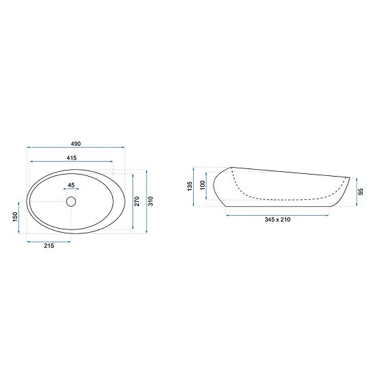 Lavabo intemporel Rea Roxy C Stone L.GREY