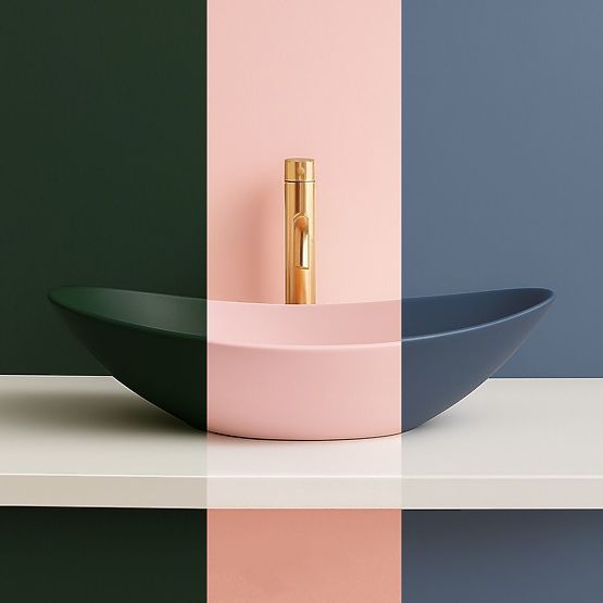 Lavabo intemporel Rea Royal Olive Matt