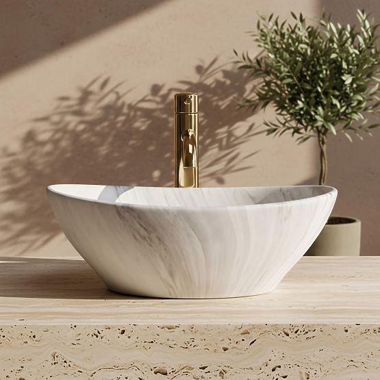 Lavabo intemporel Rea Sofia Ash Matt
