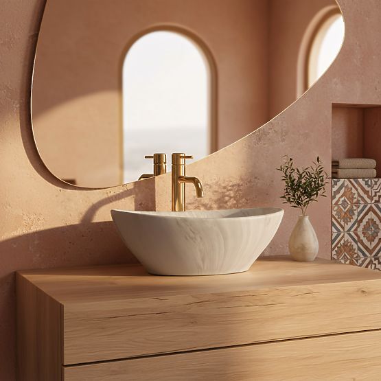 Lavabo intemporel Rea Sofia Ash Matt