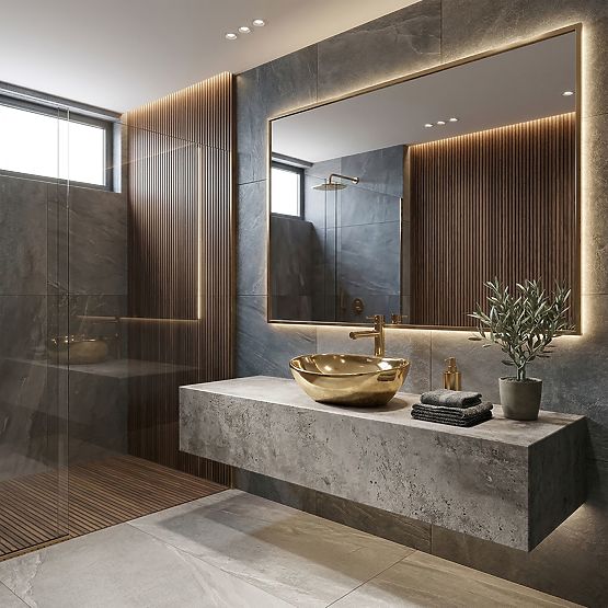 Lavabo intemporel Rea Sofia Gold