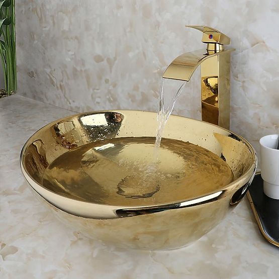 Lavabo intemporel Rea Sofia Gold