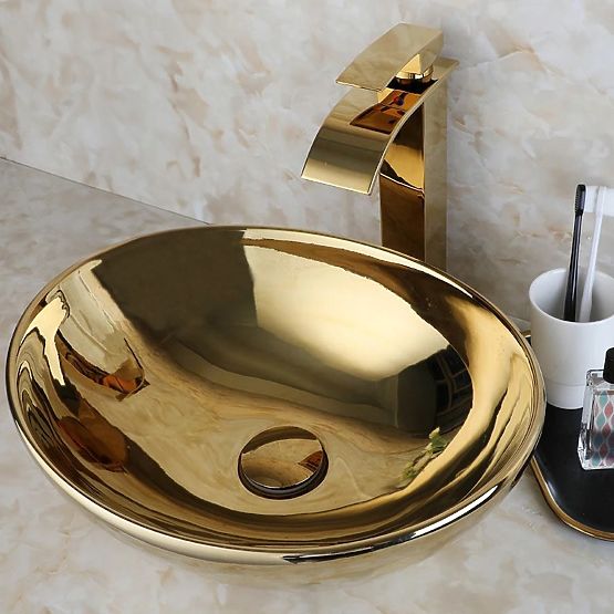 Lavabo intemporel Rea Sofia Gold