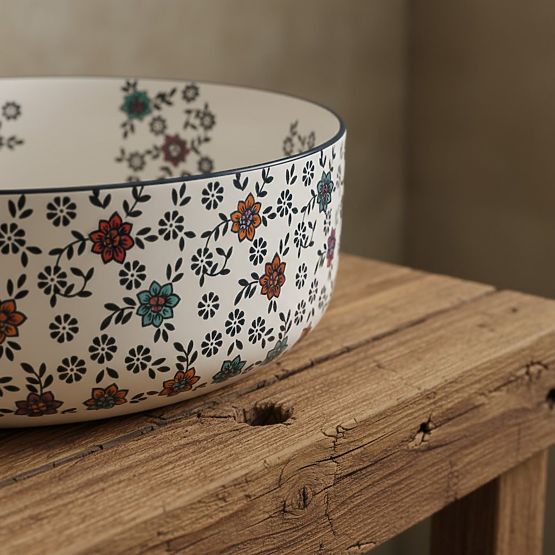 Lavabo intemporel Rea Stefania Fiori