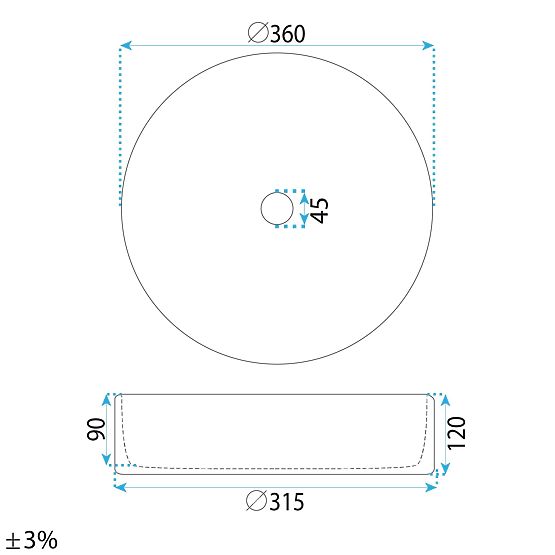 Lavabo intemporel Rea Stefania Fiori