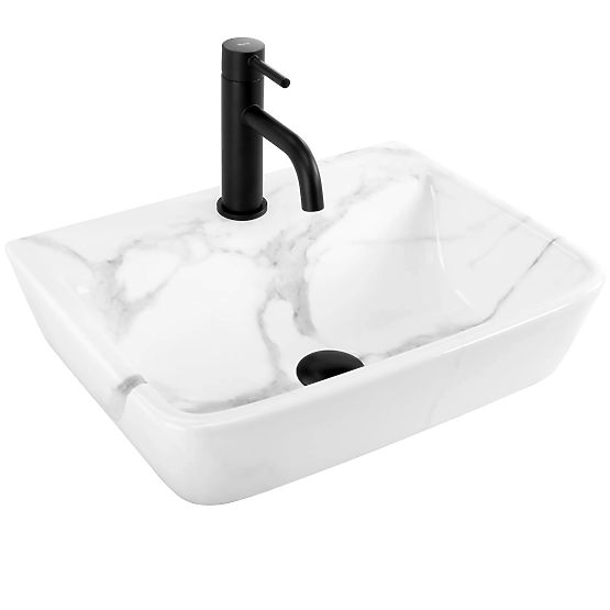 Lavabo mural sur plan Rea Altea Cloudy
