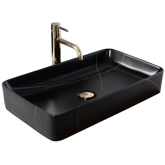 Lavabo à poser Denis Black Stone Mat