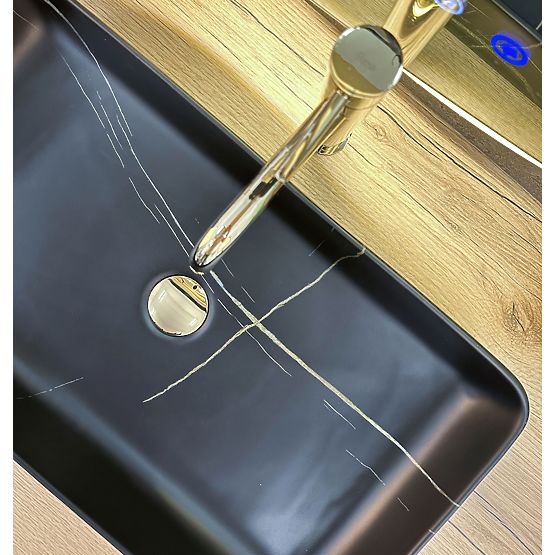 Lavabo à poser Denis Black Stone Mat