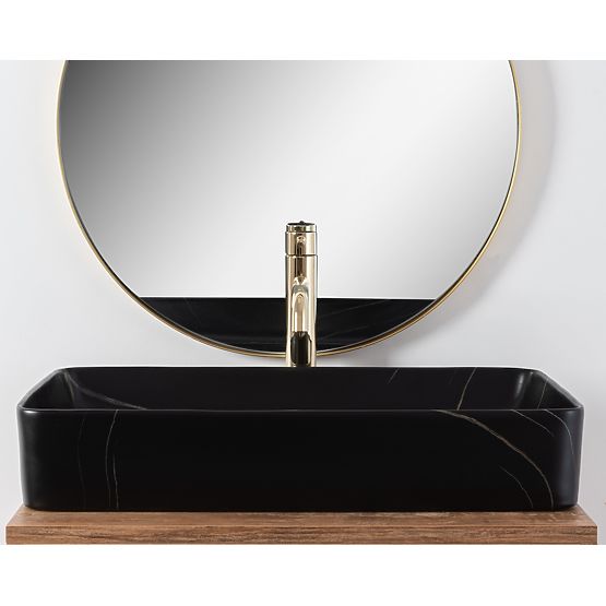 Lavabo à poser Denis Black Stone Mat