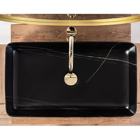 Lavabo à poser Denis Black Stone Mat