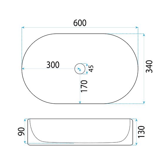 Lavabo à poser Rea Vanda 61