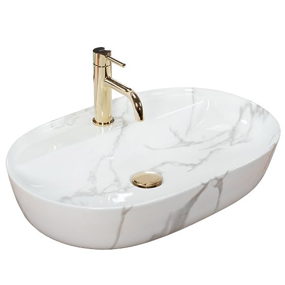 Lavabo REA Aura 61 Marmo Shiny