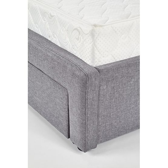 Lit BETINA 160 avec tiroirs gris (4p=1ks)