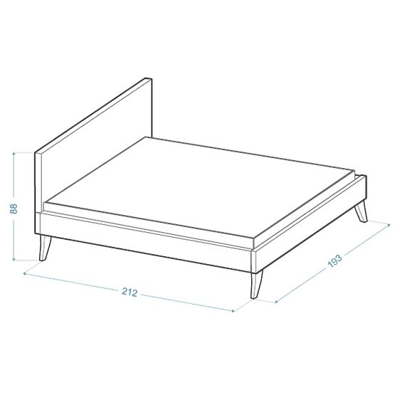 Lit capitonné HEAVEN 180 x 200 cm - Vert
