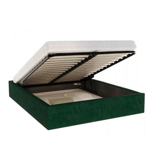 Lit capitonné ORLANDO 180 x 200 cm - Vert