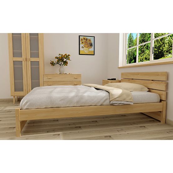 Lit en bois Max 200 x 120 cm - pin