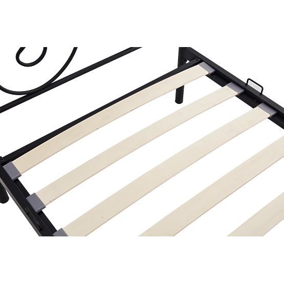 Lit en métal PANAMA 200x90 - noir